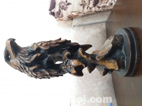 Wooden Eagle showpiece Large